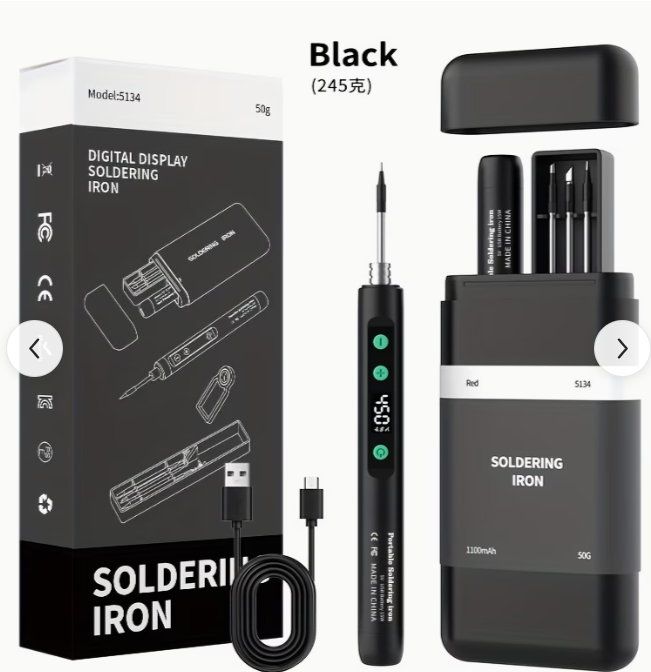 Soldador Digital Portátil con Pantalla — Profesional donde sea